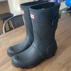 Hunter boots 8 black